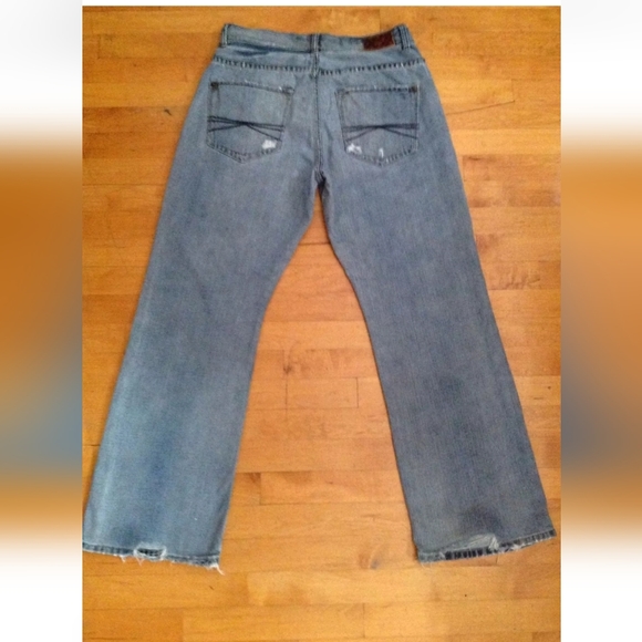 X2 Quality Denim M42 Loose Blue 100% Cotton Men's Jeans Size W32 L32 Boot Cut - Picture 11 of 12